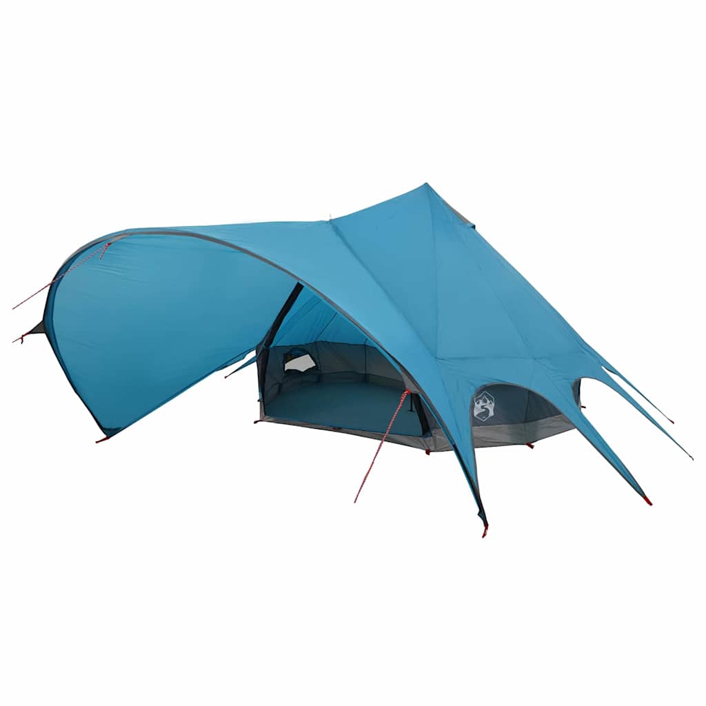Tente tipi Vidaxl avec toit bleu et gris 600 x 600 x 347 cm