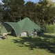 Tente tipi Vidaxl avec toit vert et gris 600 x 600 x 347 cm