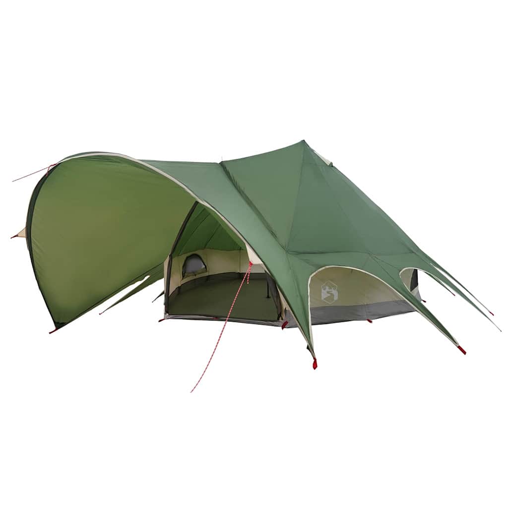 Tente tipi Vidaxl avec toit vert et gris 600 x 600 x 347 cm