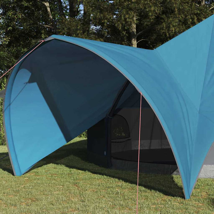Tente tipi Vidaxl avec toit bleu et gris 600 x 600 x 347 cm