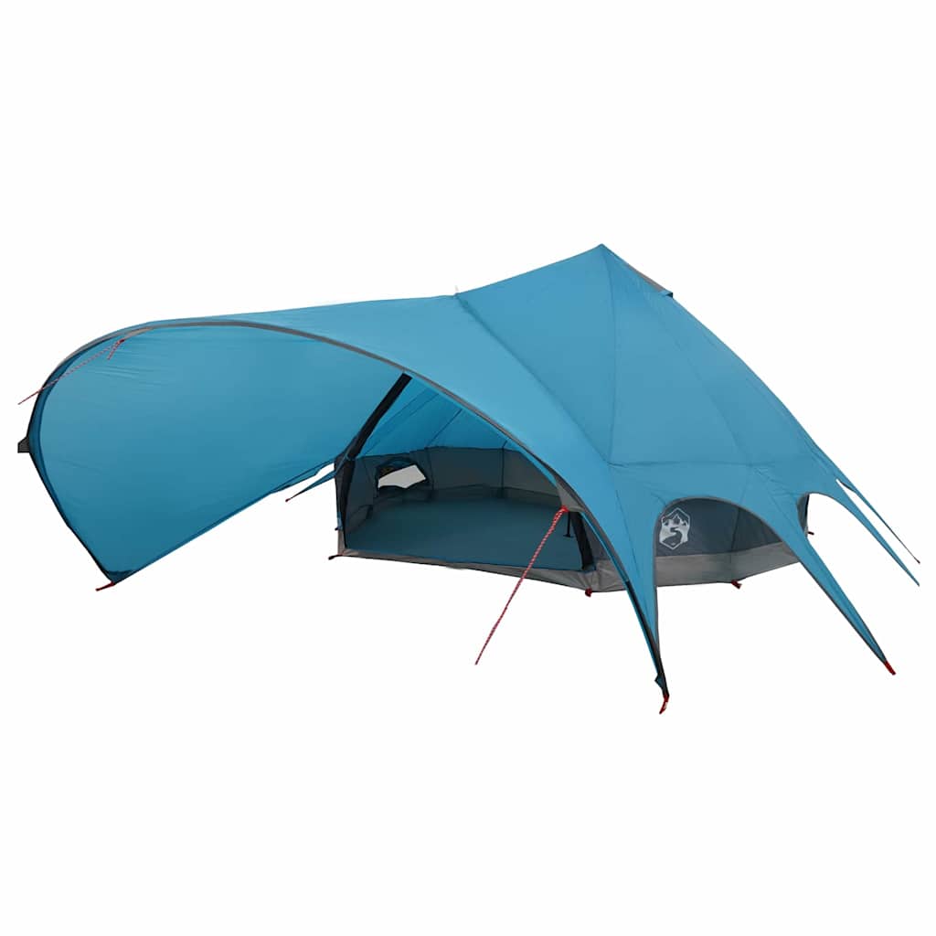 Tente tipi Vidaxl avec toit bleu et gris 600 x 600 x 347 cm