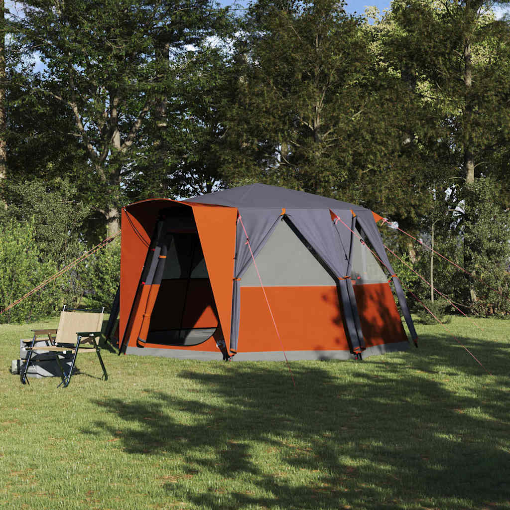 Tente maison Vidaxx avec toit gris et orange 425 x 396 x 222 cm