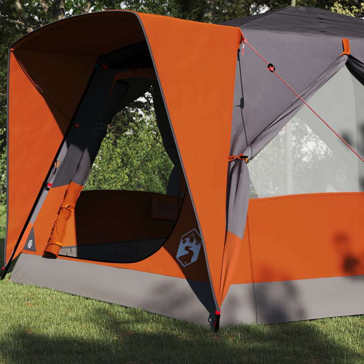 Tente maison Vidaxx avec toit gris et orange 400 x 350 x 212 cm