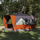 Tente maison Vidaxx avec toit gris et orange 400 x 350 x 212 cm