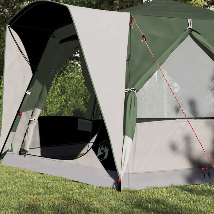 Tente maison Vidaxx avec toit avec rangements vert et blanc 333 x 317 x 194 cm