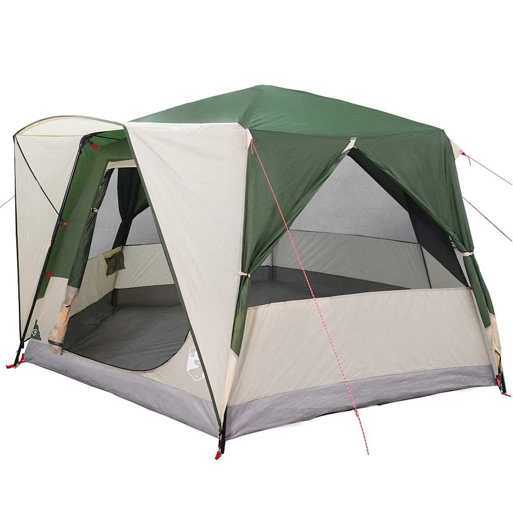 Tente maison Vidaxx avec toit avec rangements vert et blanc 333 x 317 x 194 cm