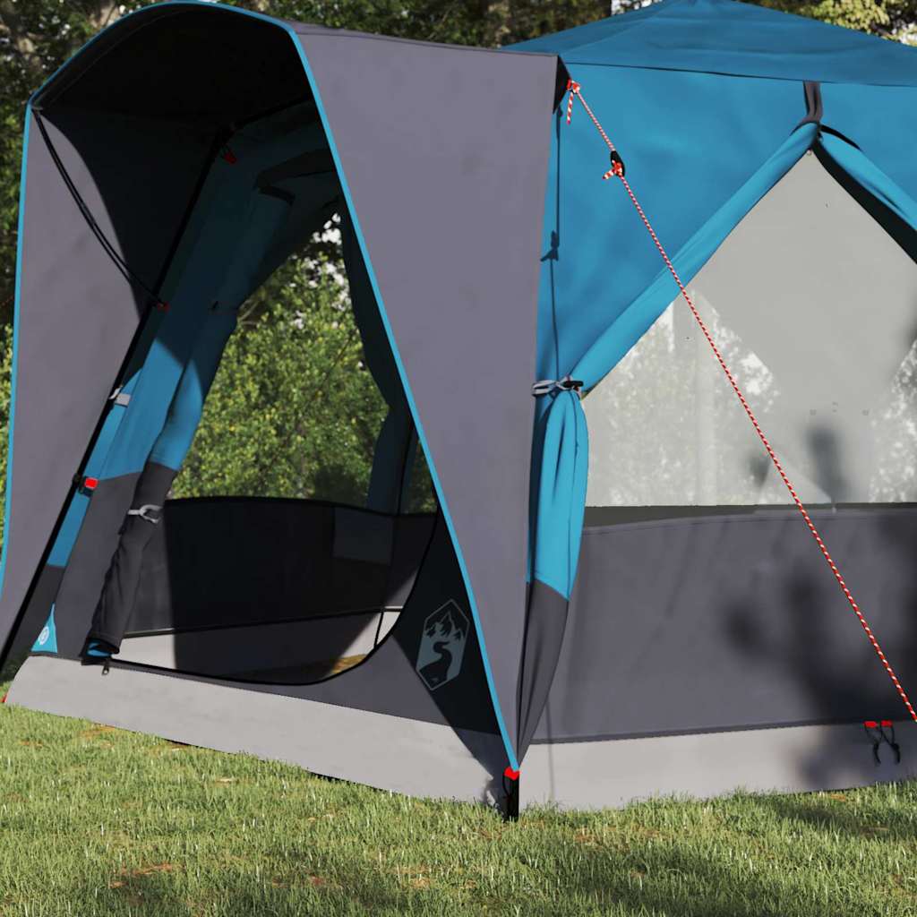 Tente maison Vidaxx avec toit bleu et gris 333 x 317 x 194 cm
