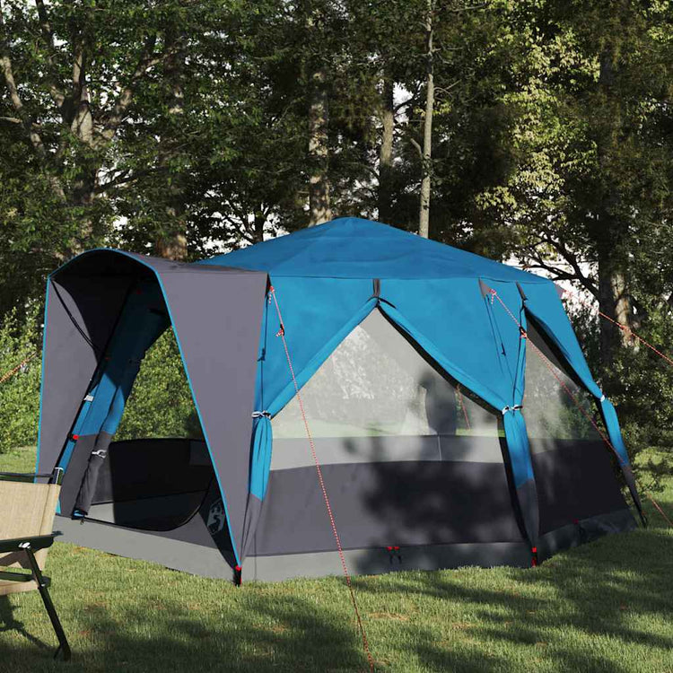 Tente maison Vidaxx avec toit bleu et gris 333 x 317 x 194 cm