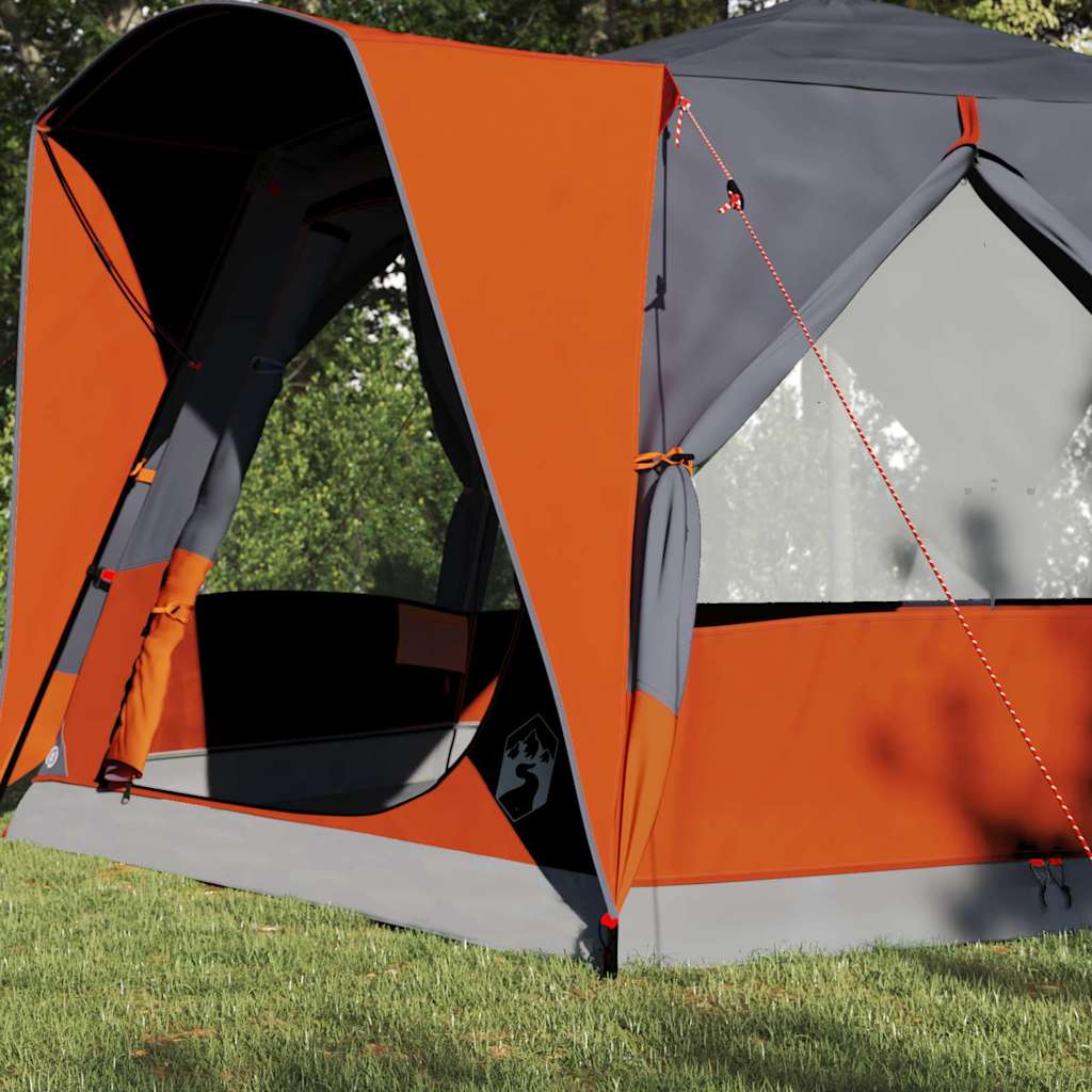 Tente maison Vidaxx avec toit gris et orange 333 x 317 x 194 cm