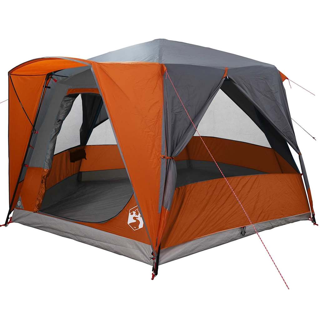 Tente maison Vidaxx avec toit gris et orange 333 x 317 x 194 cm