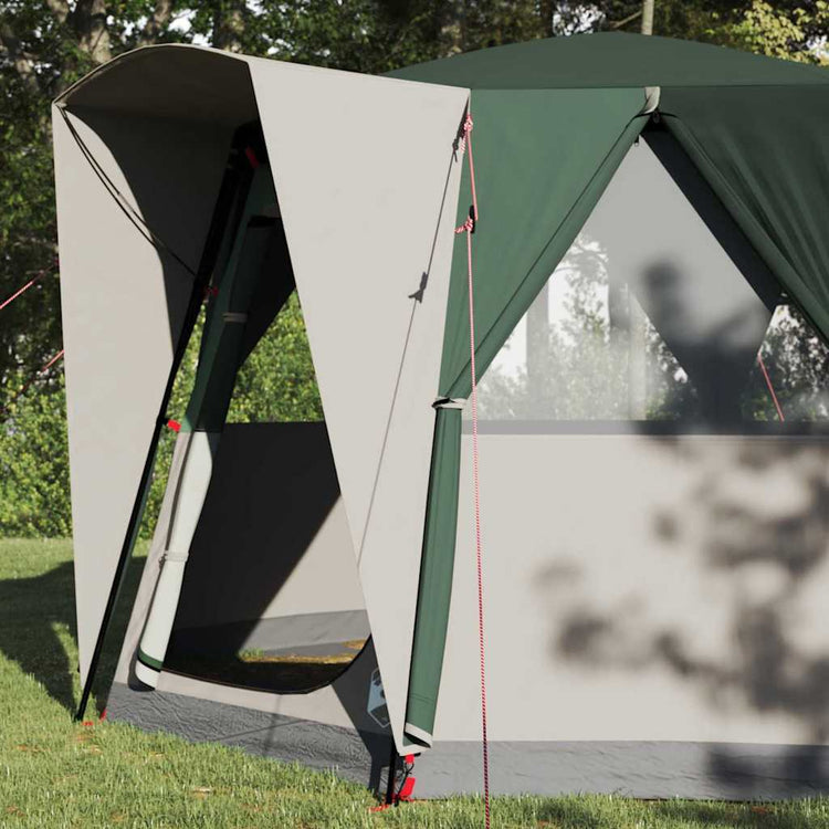 Tente maison Vidaxx avec toit avec rangements vert et blanc 320 x 320 x 203 cm