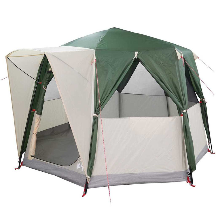 Tente maison Vidaxx avec toit avec rangements vert et blanc 320 x 320 x 203 cm
