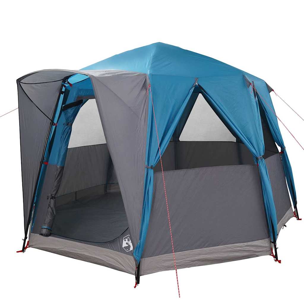 Tente maison Vidaxx avec toit bleu et gris 320 x 320 x 203 cm