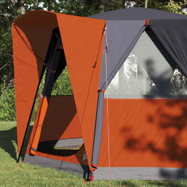 Tente maison Vidaxx avec toit gris et orange 320 x 320 x 203 cm