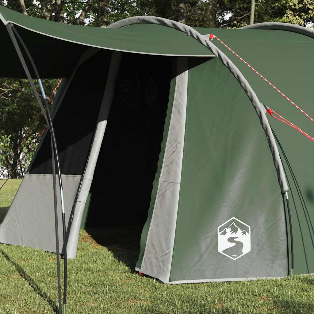 Tente tunnel Vidaxx avec toit avec rangements vert et blanc 740 x 370 x 220 cm
