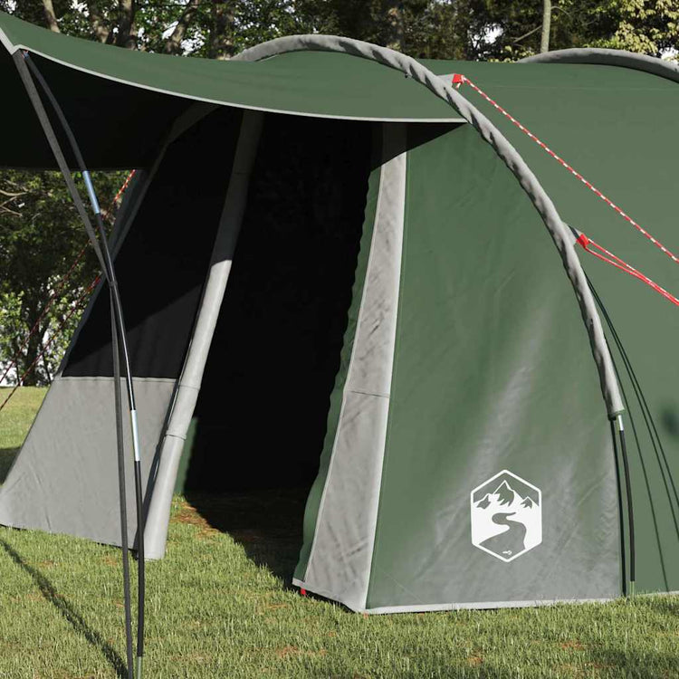 Tente tunnel Vidaxx avec toit avec rangements vert et blanc 740 x 370 x 220 cm