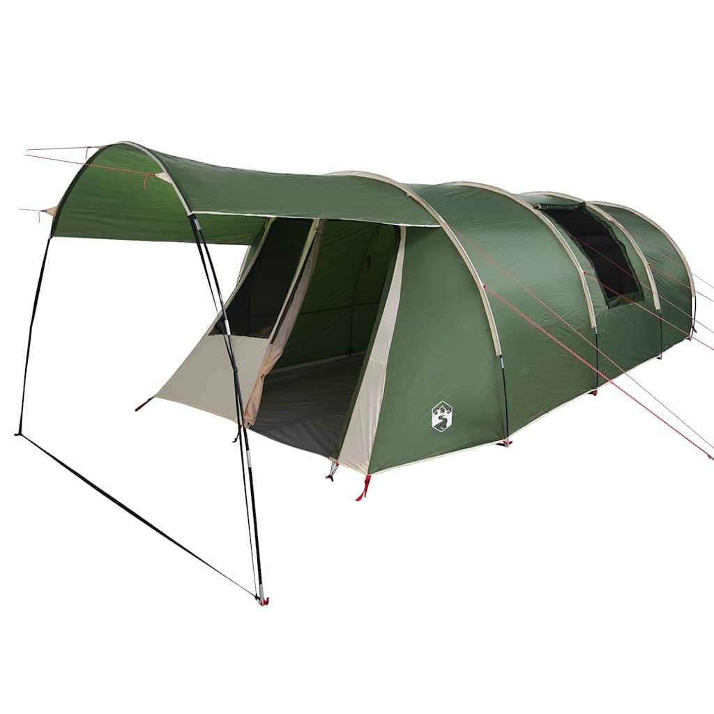 Tente tunnel Vidaxx avec toit avec rangements vert et blanc 740 x 370 x 220 cm