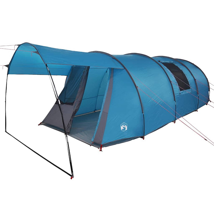 Tente tunnel Vidaxx avec toit avec rangement bleu et gris 740 x 370 x 220 cm