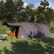 Tente tunnel Vidaxx avec toit gris et orange 740 x 370 x 220 cm