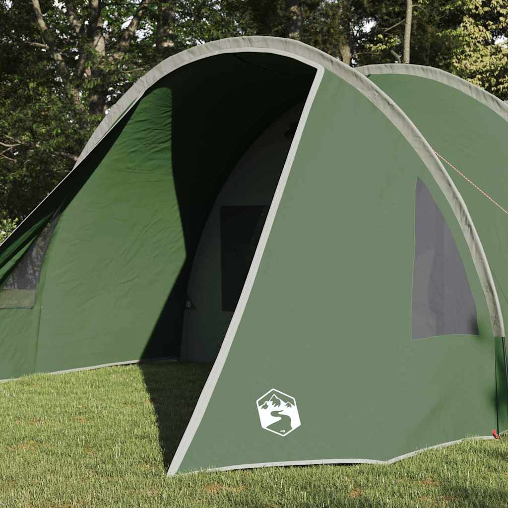 Tente tunnel Vidaxx avec toit avec rangement vert et blanc 778 x 356 x 210 cm