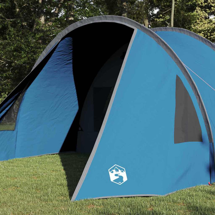 Tente tunnel Vidaxx avec toit avec rangement bleu et gris 778 x 356 x 210 cm