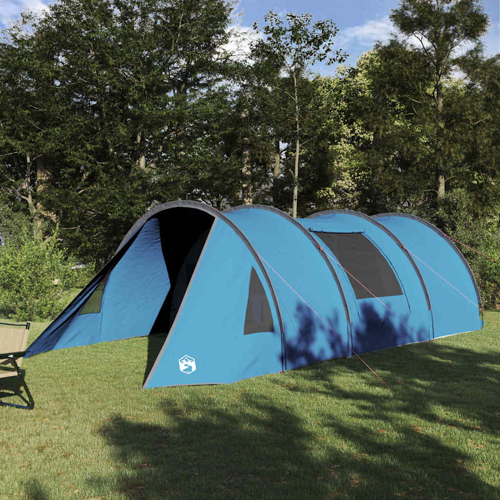 Tente tunnel Vidaxx avec toit avec rangement bleu et gris 778 x 356 x 210 cm