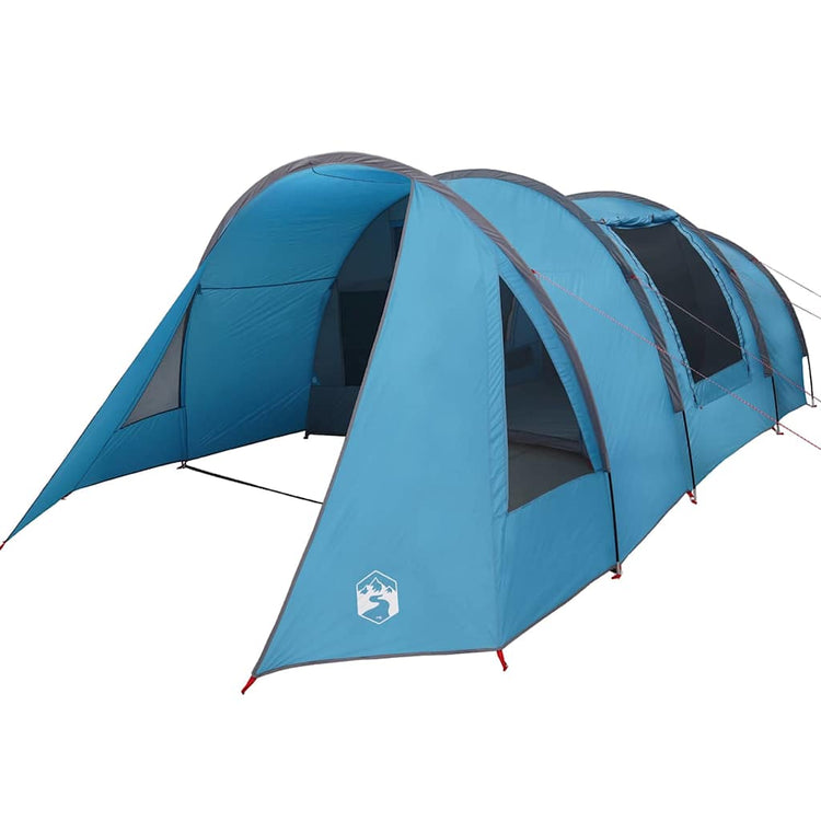Tente tunnel Vidaxx avec toit avec rangement bleu et gris 778 x 356 x 210 cm