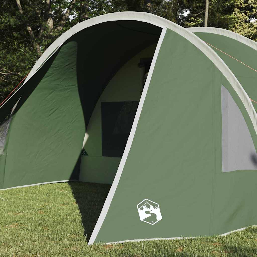 Tente tunnel Vidaxx avec toit avec rangement vert et blanc 778 x 356 x 210 cm