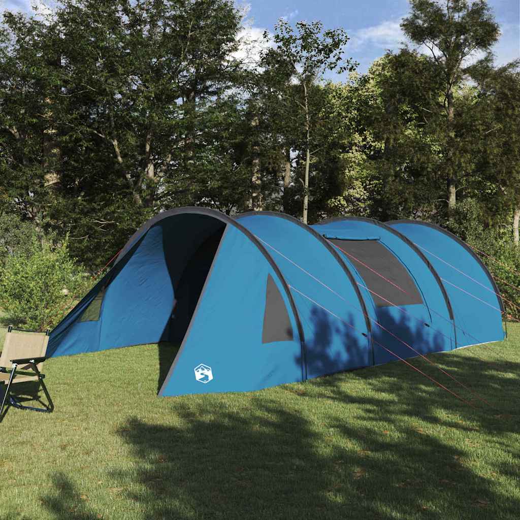 Tente tunnel Vidaxx avec toit avec rangement bleu et gris 778 x 356 x 210 cm