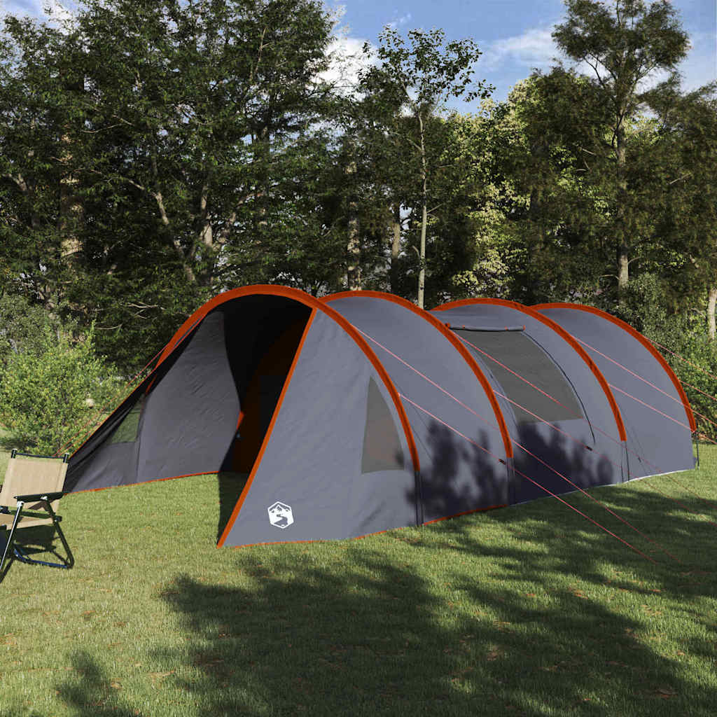Tente tunnel Vidaxx avec toit gris et orange 778 x 356 x 210 cm