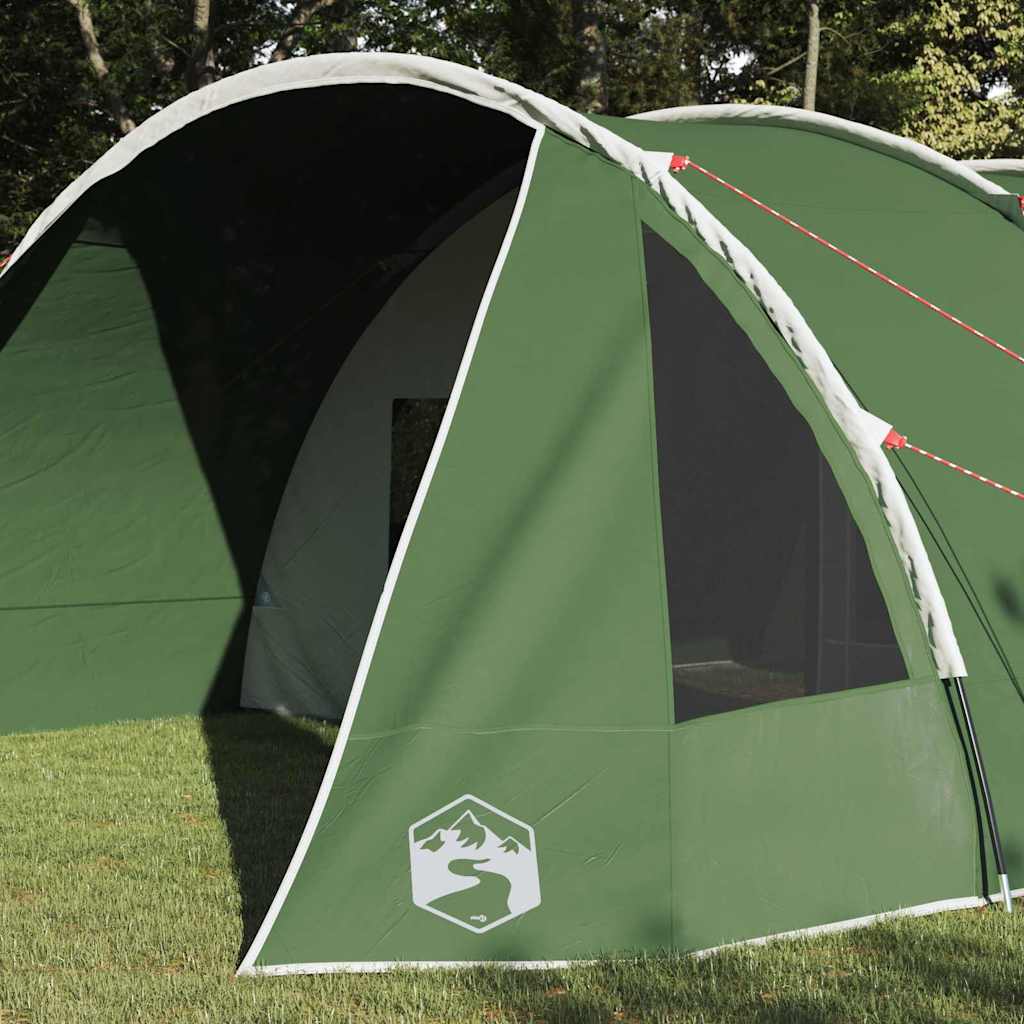 Tente tunnel Vidaxx avec toit avec rangement vert et blanc 778 x 356 x 210 cm