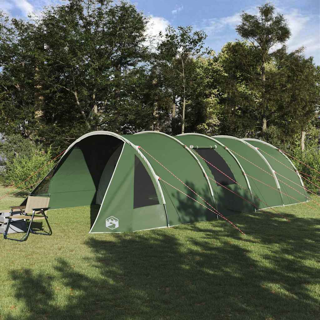 Tente tunnel Vidaxx avec toit avec rangement vert et blanc 778 x 356 x 210 cm