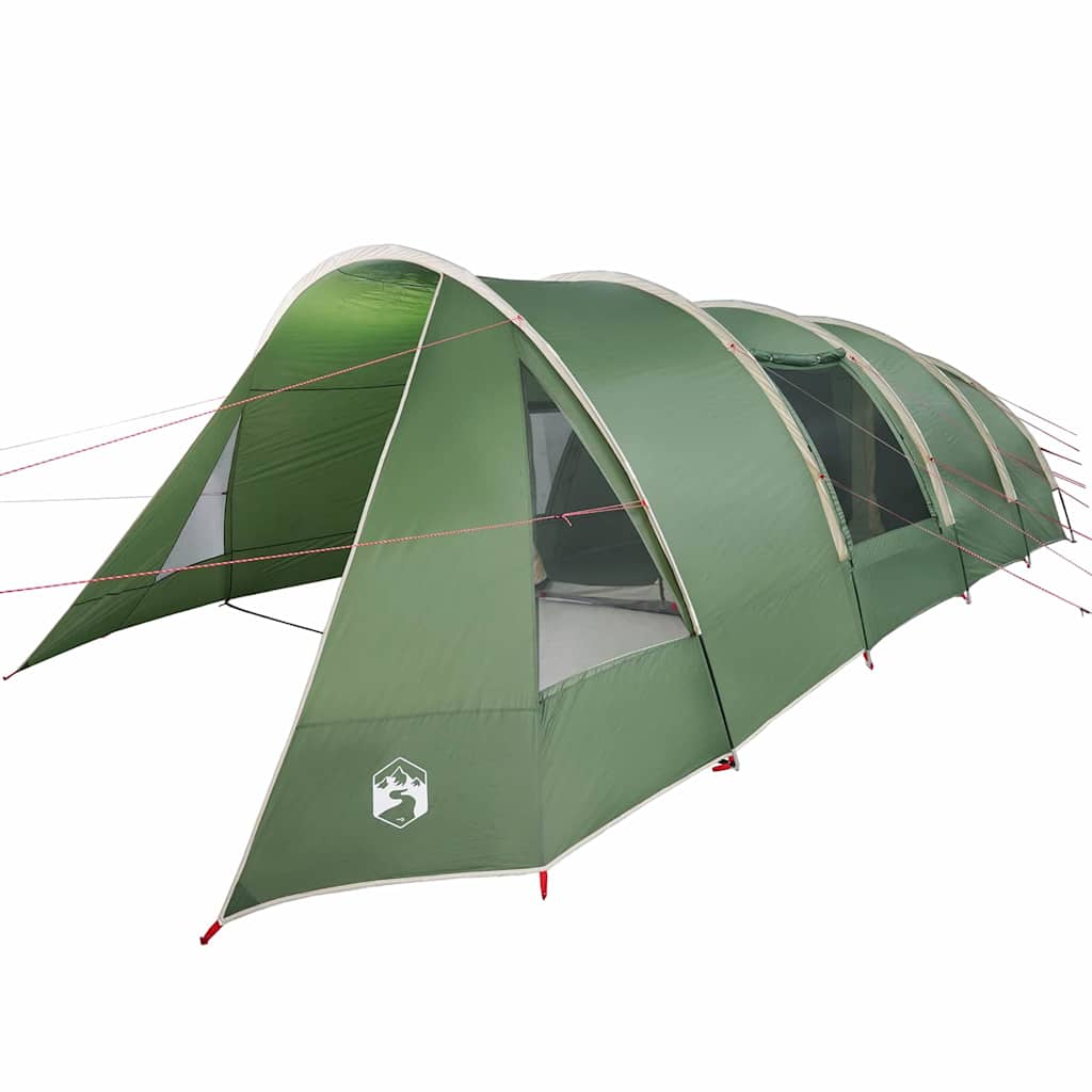 Tente tunnel Vidaxx avec toit avec rangement vert et blanc 778 x 356 x 210 cm