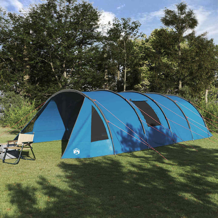 Tente tunnel Vidaxx avec toit avec rangement bleu et gris 778 x 356 x 210 cm