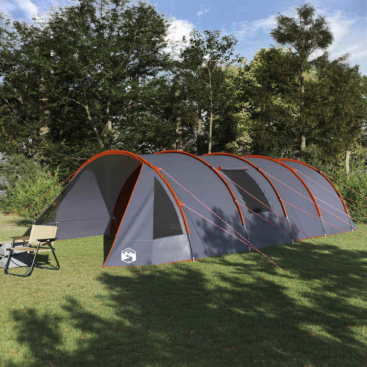Tente tunnel Vidaxx avec toit gris et orange 778 x 356 x 210 cm