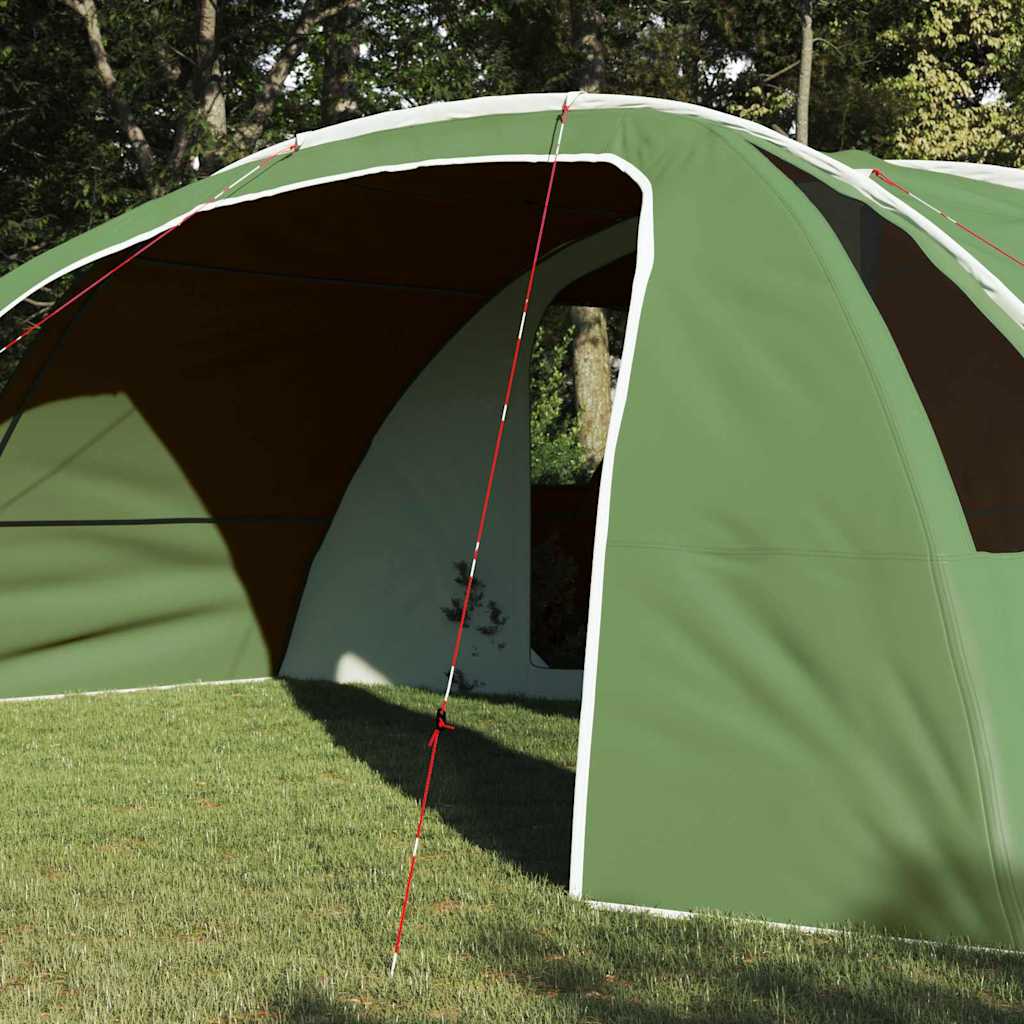 Tente tunnel Vidaxx avec toit avec rangement vert et blanc 700 x 590 x 215 cm