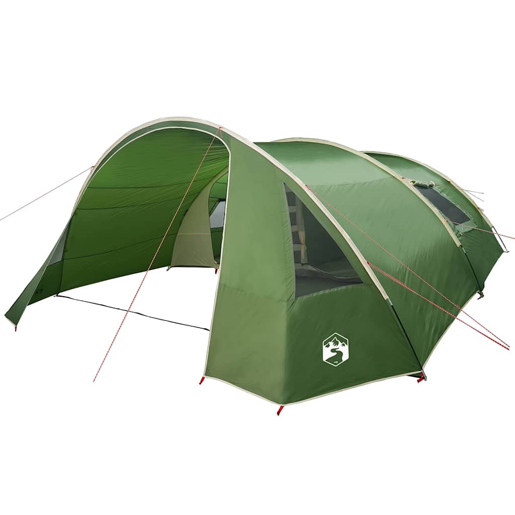 Tente tunnel Vidaxx avec toit avec rangement vert et blanc 700 x 590 x 215 cm