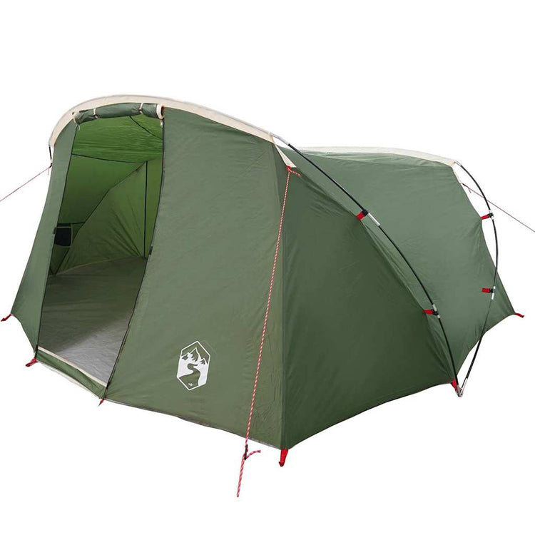 Tente tunnel Vidaxx avec toit avec rangements vert et blanc 318 x 275 x 140 cm