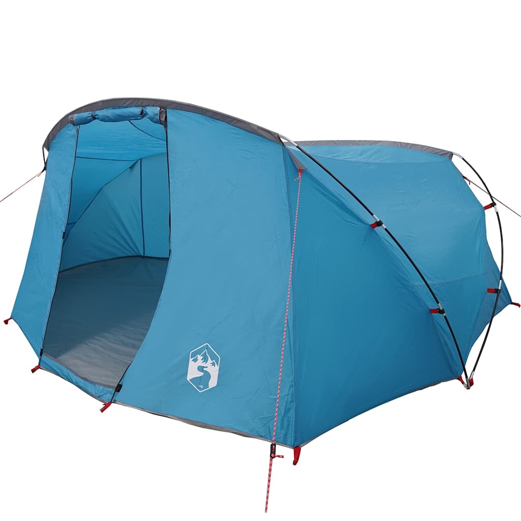 Tente tunnel Vidaxx avec toit avec rangement bleu et gris 318 x 275 x 140 cm