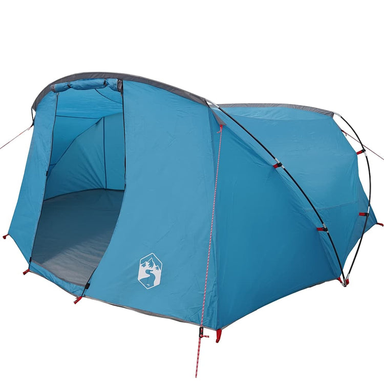 Tente tunnel Vidaxx avec toit avec rangement bleu et gris 318 x 275 x 140 cm