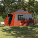 Tente maison Vidaxx avec toit gris et orange 500 x 500 x 294 cm