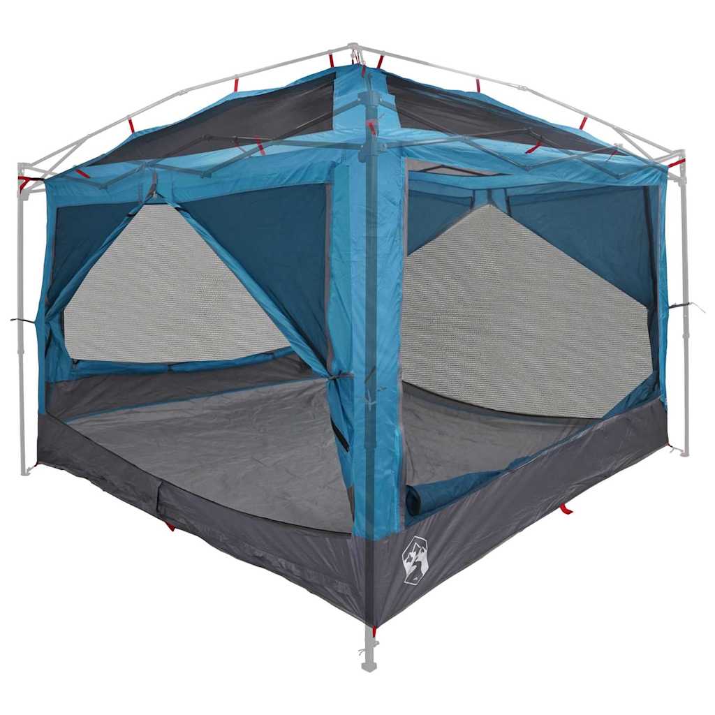 Tente intérieure VidaXL avec toit avec rangement bleu et gris 300 x 300 x 250 cm