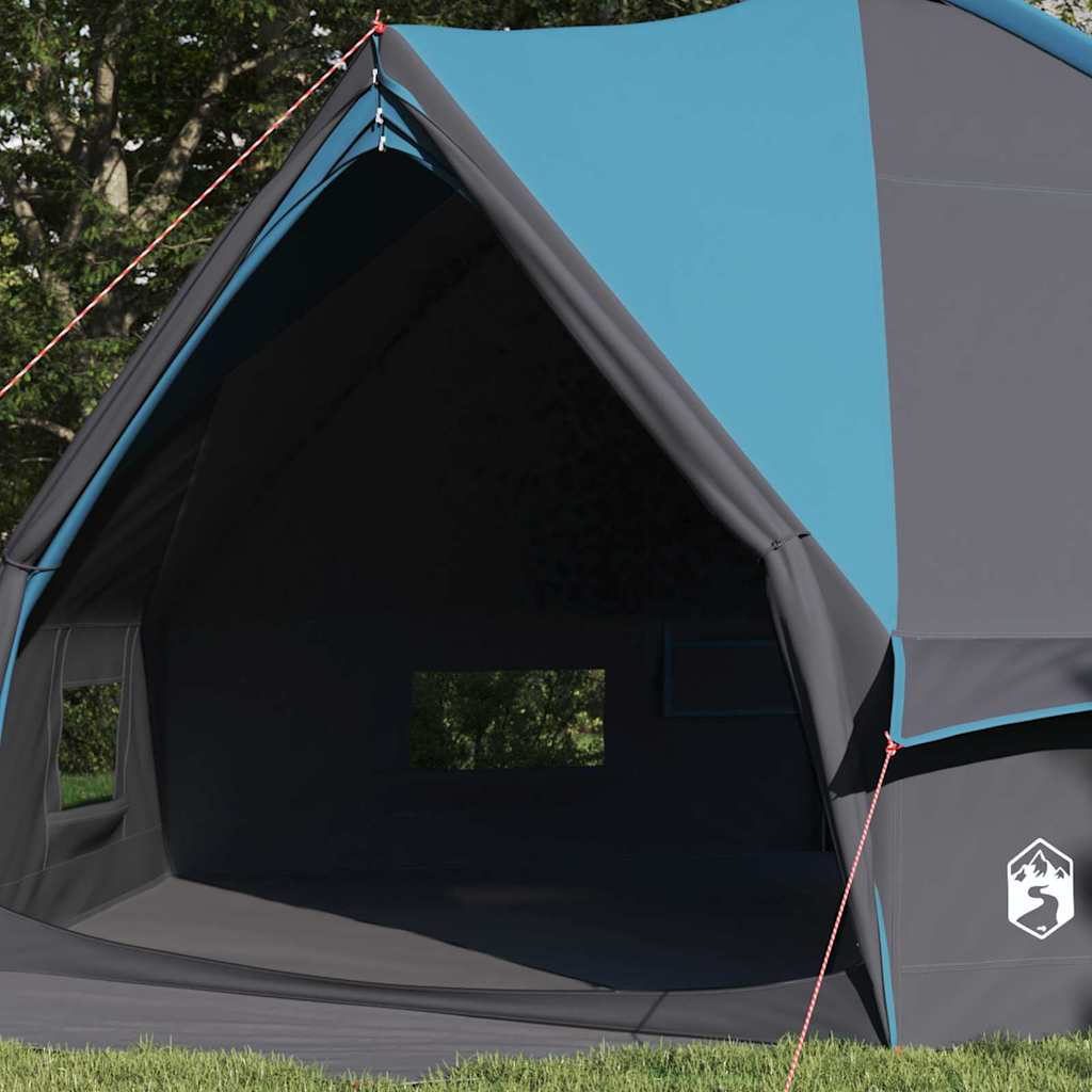 Tente tipi Vidaxl avec toit bleu et gris 490 x 410 x 210 cm