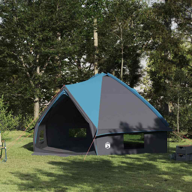 Tente tipi Vidaxl avec toit bleu et gris 490 x 410 x 210 cm
