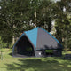 Tente tipi Vidaxl avec toit bleu et gris 490 x 410 x 210 cm
