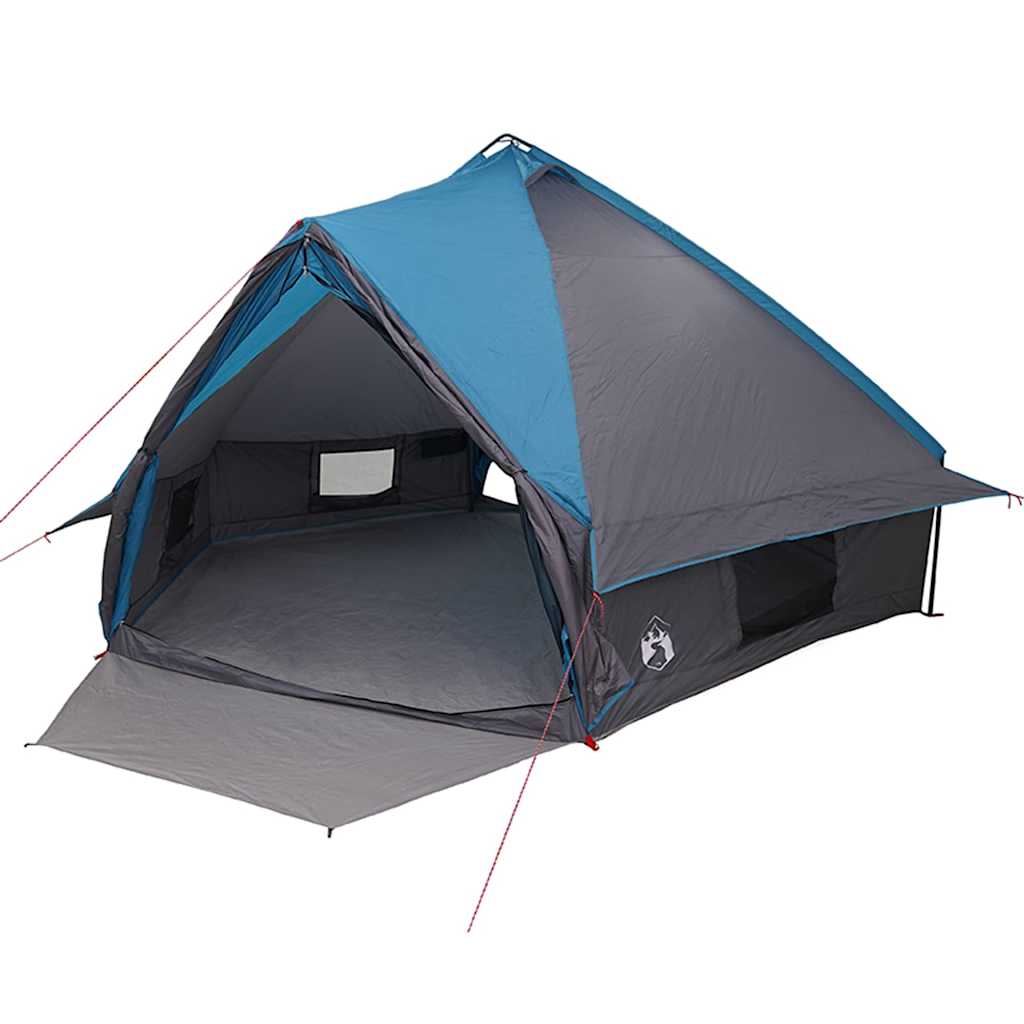 Tente tipi Vidaxl avec toit bleu et gris 490 x 410 x 210 cm