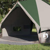 Tente tipi Vidaxl avec toit avec rangements vert et blanc 490 x 410 x 210 cm