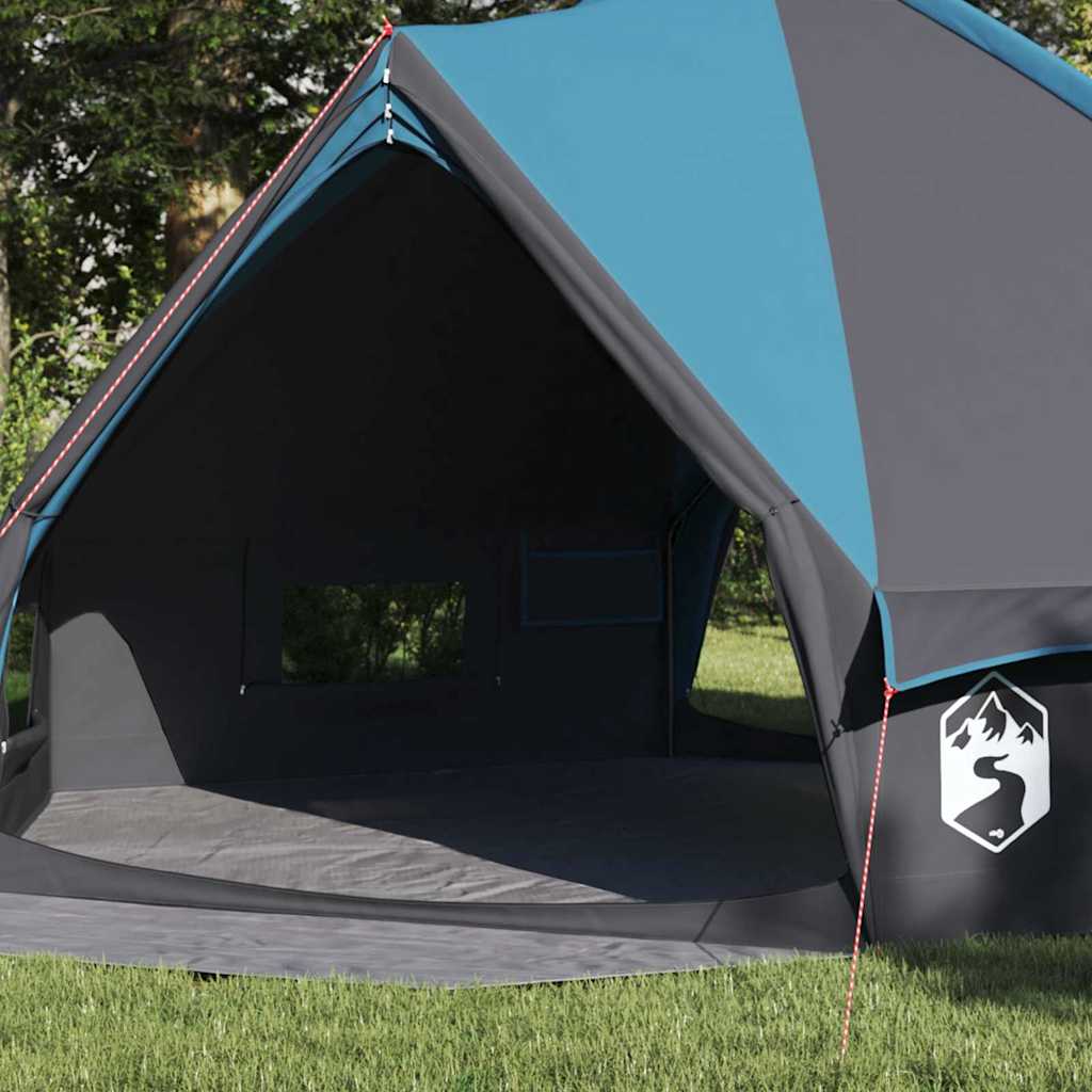 Tente tipi Vidaxl avec toit bleu et gris 490 x 410 x 210 cm