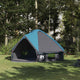 Tente tipi Vidaxl avec toit bleu et gris 490 x 410 x 210 cm
