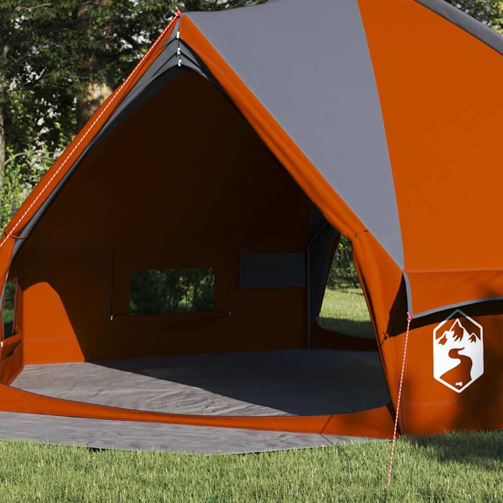 Tente tipi Vidaxl avec toit gris et orange 490 x 410 x 210 cm